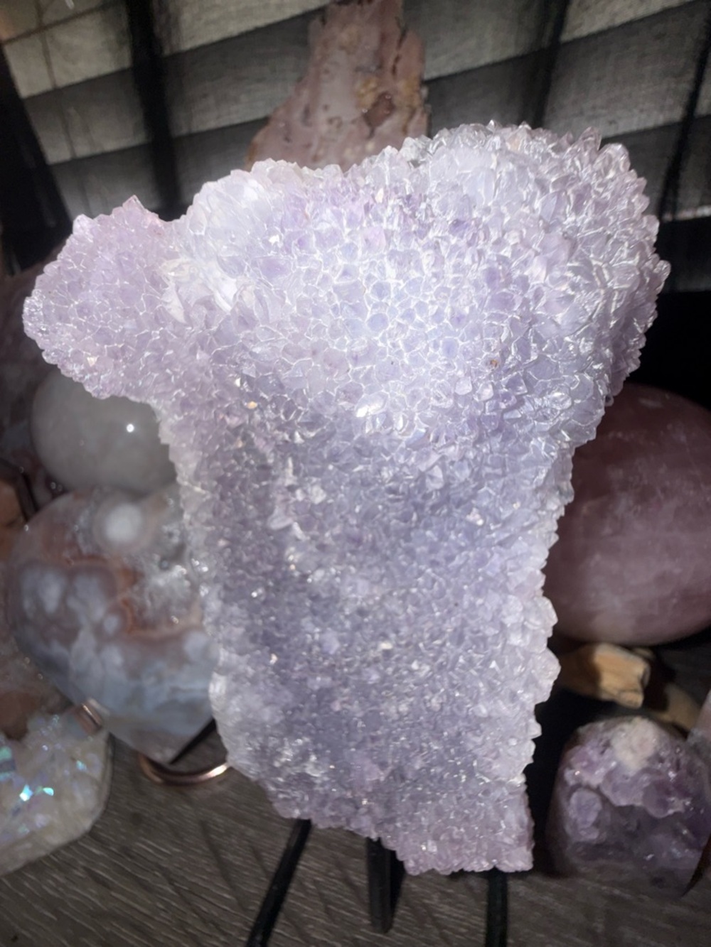 Large Amethyst Crystal Cluster - Pale Lavender Display Piece